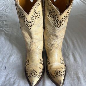 Old Gringo Studded Bone Cowgirl Boots
